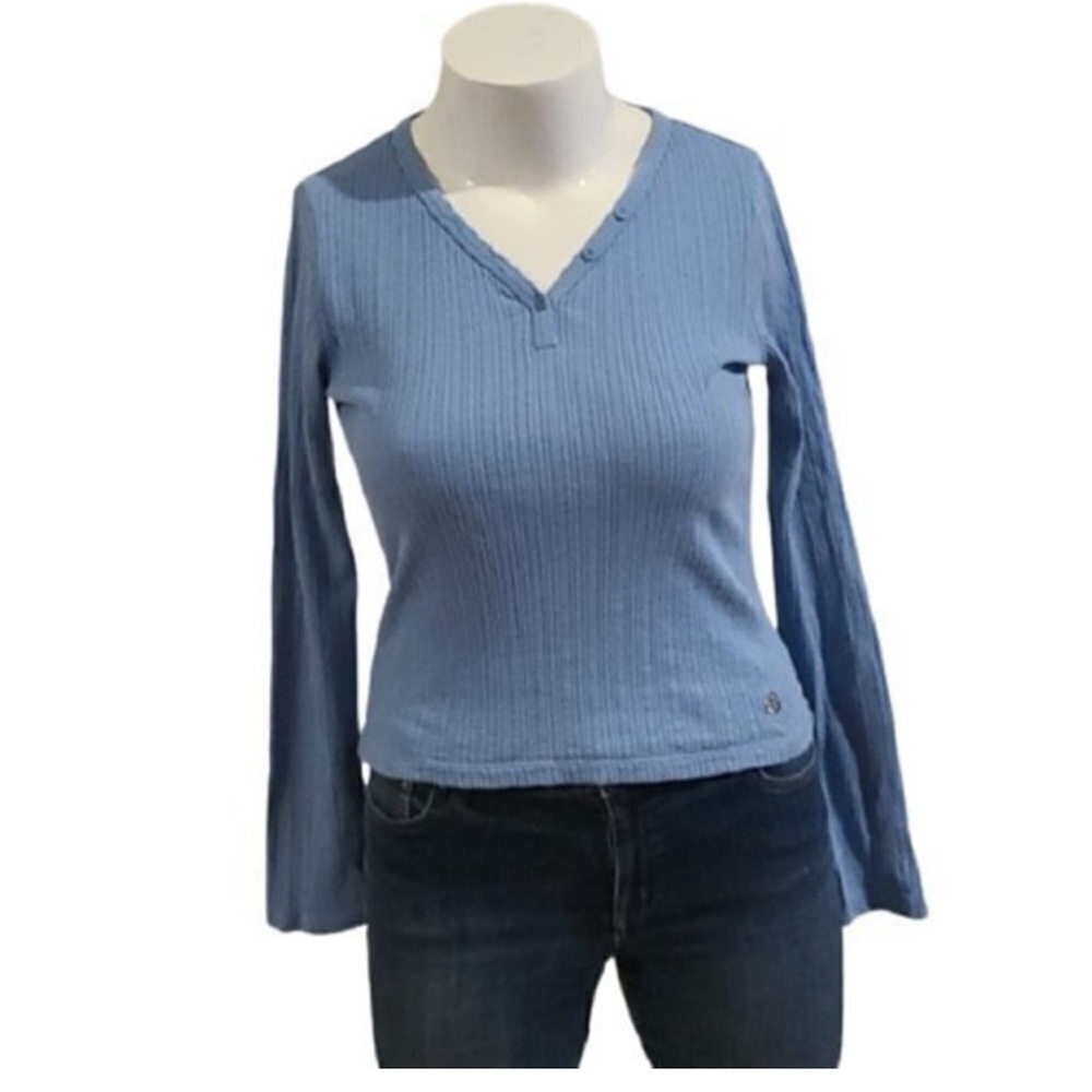 Make offer! The North Face A5 V Neck Light Blue Women's long sleeve Top Medium